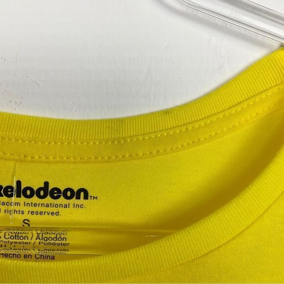 Nickelodeon Yellow Cartoon Graphic T-Shirt Small NWT - Picture 3 of 5